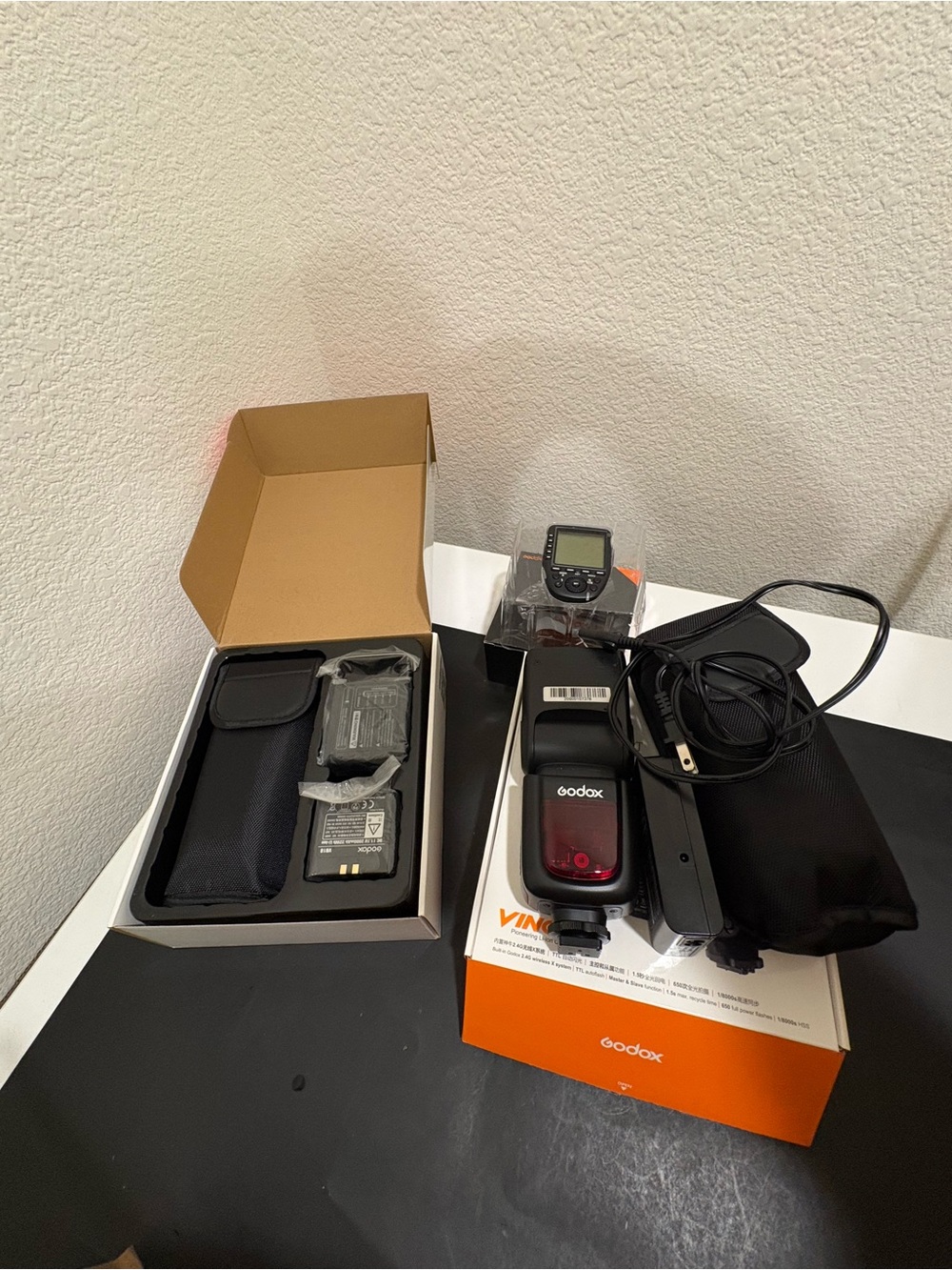 2 Godox V860II S flashes And Godox Xpro S Bundle